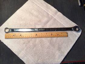 E110989 Mac Tools Expert Ratcheting Box End Wrench 11/16 12 Point 14.5 Inch Long