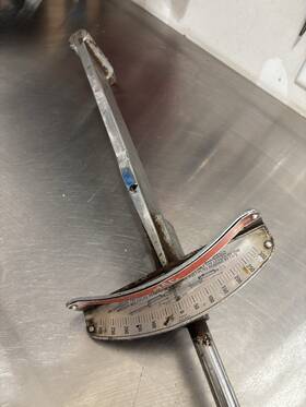 Mac Tools F-300 Vintage 3/4 Inch Beam Type Torque Wrench - 300 Lbs Usa Rare