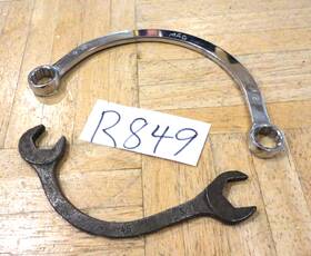 Hm1618r Mac Tools 2 Piece Sae. Half Moon Obstruction Wrenches 5/8 Open End 1/2-9/16 Box