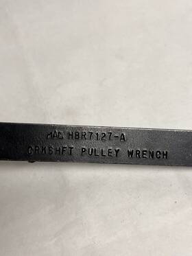 Hsr7127a Mac Tools Crankshaft Hub Bolt Wrench Made In Usa Free Shipping