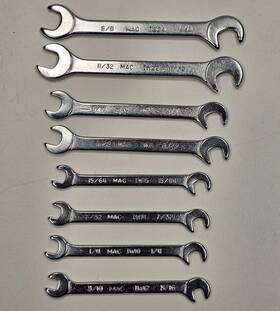 Iw12-iw24 Mac Tools Iw12 8pc Ignition Wrench Set 3/16 Inch To 3/8