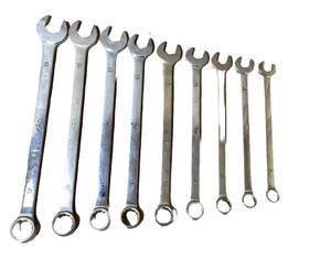 M11cl-m19cl Mac Tools 9pc 11mm-19mm Metric 12pt Combination Wrench Set - Silver