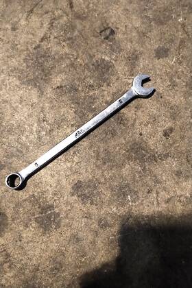 M8cl Mac Tools Tool 8mm 12 Pt Combination Wrench Chrome Made In Usa -used M8cl Mac Tools Tool 8mm 12 Pt Combination Wrench Chrome Made In Usa -used