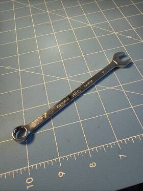 Mac Tools M9clks Vintage 9mm Knuckle Saver Combination Wrench Usa