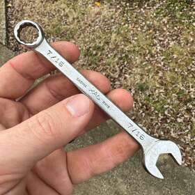 Ow-14 Mac Tools Vtg 7/16 12pt Combination Wrench Ow 14 - Made In Usa Sabina Oh