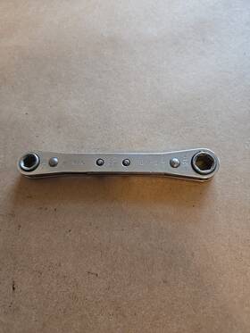 Rbw-5 Mac Tools 1/4 Inch -5/16 6pt Sae Chrome Ratcheting Box Wrench Usa