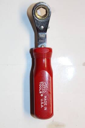 Mac Tools Rowm10 Usa Red Handle E-z Grip 10mm Ratcheting Wrench