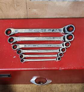 Rwbo6 Mac Tools Sae 6pc Double Box End Ratcheting Wrench Set 6pt Rwbo 1/4 Inch - 15/16