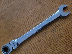 Rwf214 Mac Tools Knuckle Saver 7/16 Flex Head Ratchet Wrench 6pt