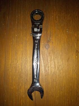 Rwf8 Mac Tools 14mm Precision Torque Flex-head Ratcheting Wrench New Nice