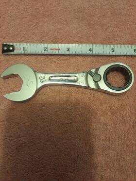 Mac Tools Rws219mmpta 19 Mm Precision Torque Stubby Reversible Ratchet Wrench