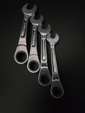 Rws210 Mac Tools Rws27 4-pc Metric Ratcheting Stubby Wrench Set- Rws29 Rws212