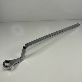 S173 Mac Tools Vtg 3/4 Inch 12pt Box End Specialty 90 Long Flat Handle Chrome Usa