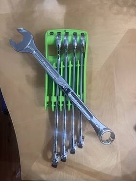 Scl5ptgr Mac Tools Wrench Set 1 Inch - 1/4 Green Case Like New