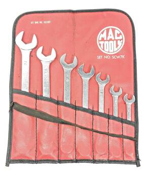 Scw7k Mac Tools Vintage 7-piece 3/4 Inch -3/8 Combination 12 Point Wrench Set Usa -