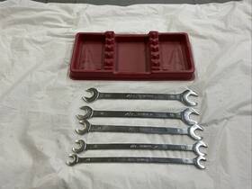 Sdtm5pt Mac Tools 5pc Metric Thin Open-end Wrench Set Usa -