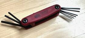 050-3 Mac Tools Shk-9 .050-3/16 Inch Hex Allen Driver Set Folding Wrench Sae Key Lot Red