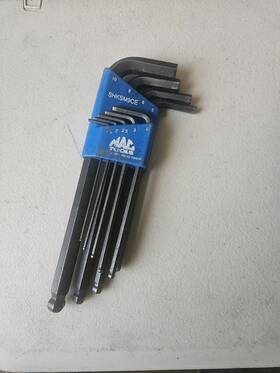 Shksm9ce Mac Tools Metric Allen Wrench Set 1.5 2 2.5 3 4 5 6 8 10mm