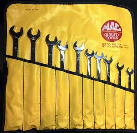 Smhl10k Mac Tools 10-pc. 10-19mm Long Format Combination Wrench Set 6-pt. Usa