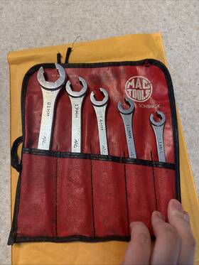 Sohbm5k Mac Tools Metric Flare Nut Wrench Set 10 21mm 5pc Double Ended Line Pouch