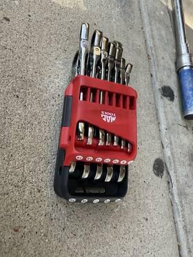Srwmlf212pta Mac Tools Flex Head Locking Metric Wrench Set Inch Used Once Like New