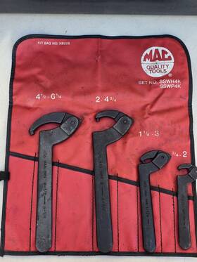 Sswh4k Mac Tools Adjustable Pin Spanner Wrench Set