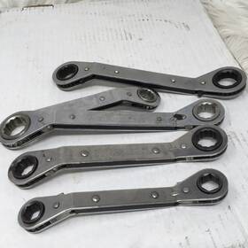 Rbo2022 Martin Offset Ratchet Box Wrench Set 1/2-9/16 5/8-11/16 11/16-13/16 5/8 Usa