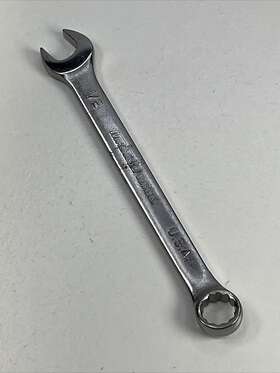 20610 Master Force 1/2 Inch 12pt Combination Chrome Wrench Usa Mechanic Hand Tool