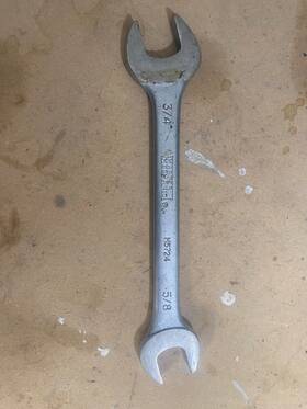 M5724 Master Mechanic Vintage Forged Double Open-end Wrench 5/8-3/4