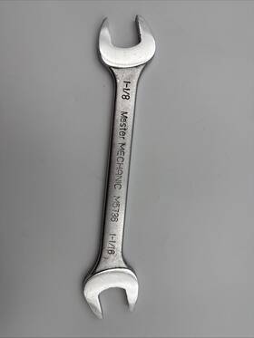 M5736 Master Mechanic M5836 Mechanics Vintage Open End Wrench 1-1/8 Inch And 1-1/16 Alloy Steel