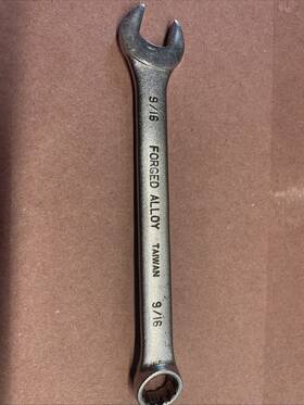 M6118 Master Mechanic 9/16 Inch 12-point Combination Wrench Taiwan Forged Alloy
