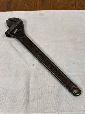 Ajb18m Matco Vtg Large 18 Inch Adjustable Wrench Aj B 18m Forged Alloy Steel Usa