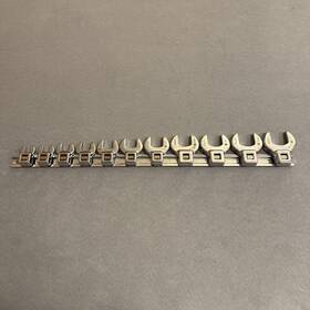 Smcfs11a Matco 11 Piece 3/8 Inch Drive Sae Crowfoot Wrench Set - Like New