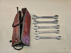 Swfc56k Matco 5 Piece Open And Flare Nut Line Wrench Set 3/8 Inch -5/8 Usa With Pouch