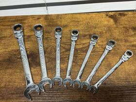 9grf202 Matco Tools 7 Piece Combination Ratcheting Wrench Set Inch Read