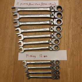 9grlfxl Matco Tools Flex Locking Ratcheting Wrenches Partial Set 8mm-19mm Missing 12mm