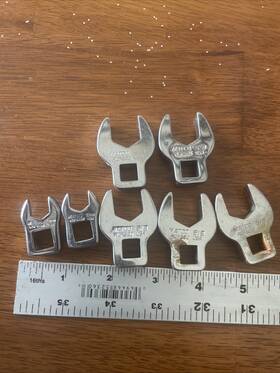 Acf510m Matco Tools 3/8 Inch Drive Crowfoot Open End Wrench Set 7pc. 10mm 5/8