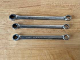 Gablm1313 Matco Tools Lot Of 3 Ratcheting Wrenches Metric 13mm 15 Mm Made In Usa