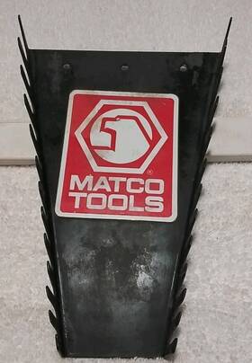Matco-12rm Matco Tools 12 Slot Wrench Set Holder Inch Metal Usa