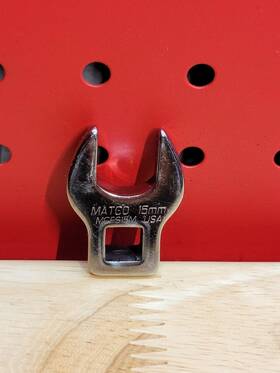 Mcfs15m Matco Tools 15mm 3/8 Inch Drive Open End Crowfoot Wrench Metric See Details