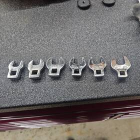 Mcfs19m Matco Tools 17mm 18mm 19mm 3/8 Inch Drive Crowfoot Wrench Metric Set