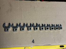 Mcfs19ma Matco Tools 10 Piece Metric Crowfoot Wrench Set 10mm-19mm 3/8 Inch Drive