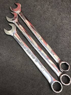 Mlc242-12pt Matco Tools Mcl246 3/4 Inch Combination Wrenches X3 Mlc246-6pt Mc24-12pt See Pic Used
