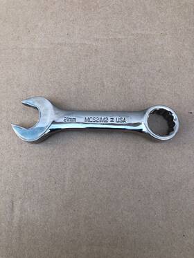 Mcs21m2 Matco Tools Metric 21 Mm 12 Pt Stubby Combination Wrench Usa Ford Gm Ram