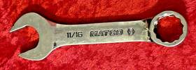 Mcs222 Matco Tools Z Usa 11/16 Stubby Combo 12 Point Wrench T1
