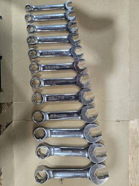 Mews10m Matco Tools Used Metric Midget Wrench Set 8mm To 19mm