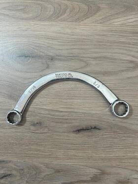 Mh1820 Matco Tools Half Moon Double Box End Wrench 9/16 X 5/8 Like New
