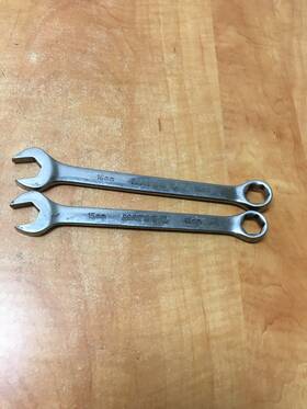 Matco Tools Rc15m6 Metric Wrench Lot Of 2 Rc Series 6 Point Combination 15mm 16mm Usa