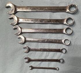 Rc242-rc82 Matco Tools Full Chrome Polish Sae Combination Wrenches
