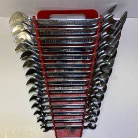 Roea40a Matco Tools 14 Piece Double Open End 4 Way Angle Wrench Set 3/8 Inch - 1-1/4